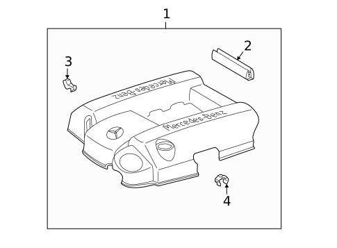 Engine Appearance Cover for 2004 Mercedes-Benz ML350 #0