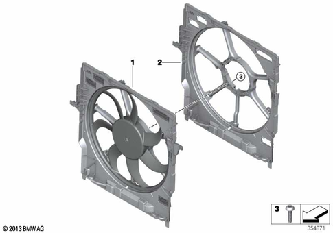 Fan Cowl / Auxiliary Fan for 2015 BMW X6 50iX #0