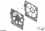 17427634472 - Radiator: Fan Housing with Fan for BMW Image