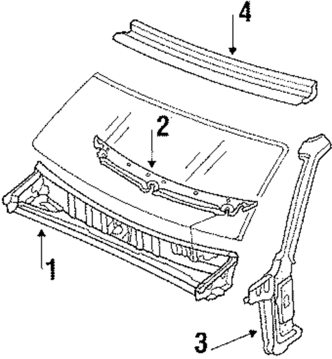 Cowl Panels for 1986 Nissan Stanza #0