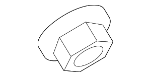 90178A0023 - Body: Tire Pressure Monitoring System (TPMS) Control Module Nut for Toyota Image