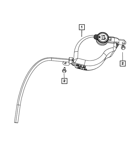 Engine Coolant Reservoir (Bottle) for 2019 Dodge Journey #0