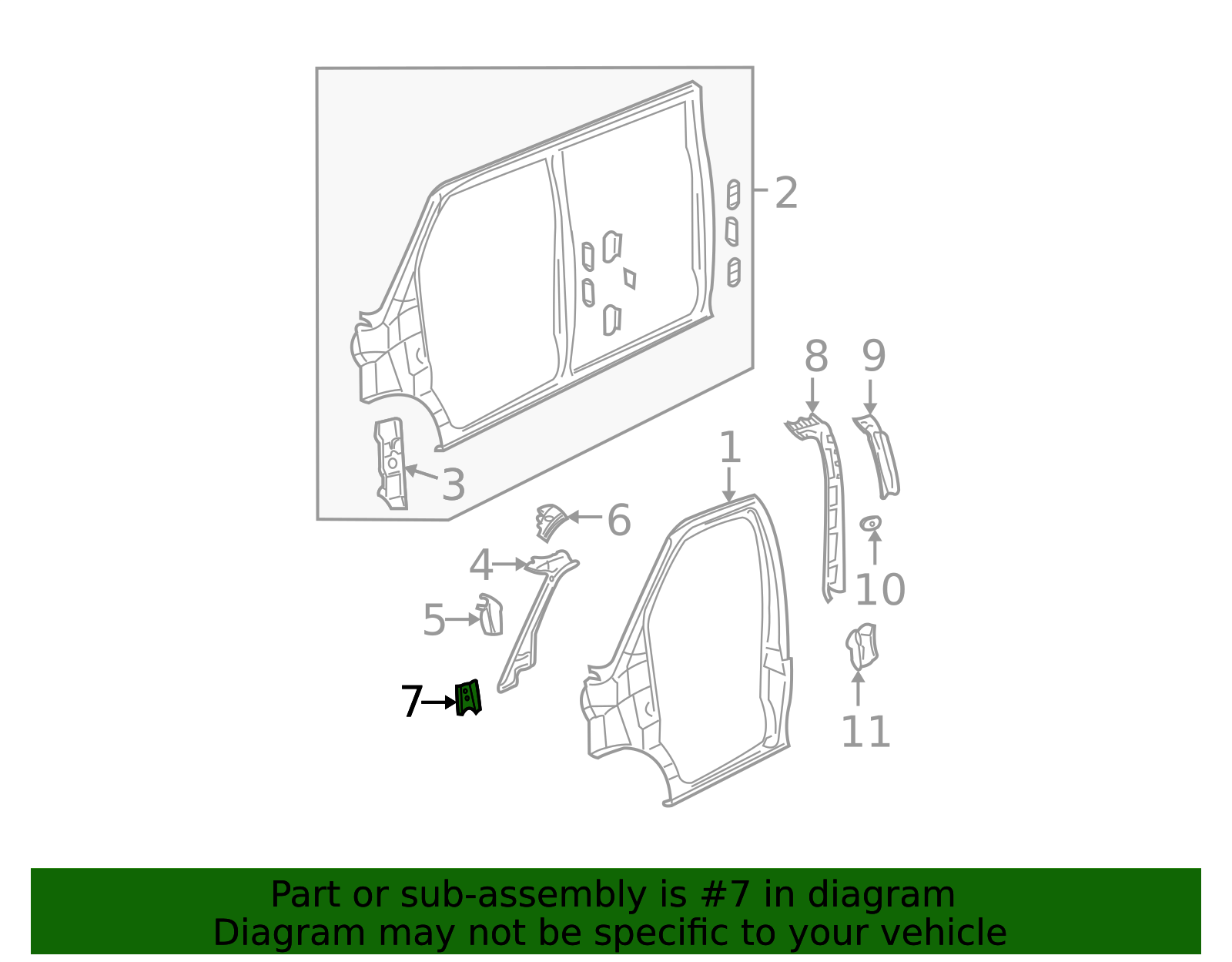 Driver Side Instrument Panel Outer Support 25911827 GM | GMPartsDirect.com
