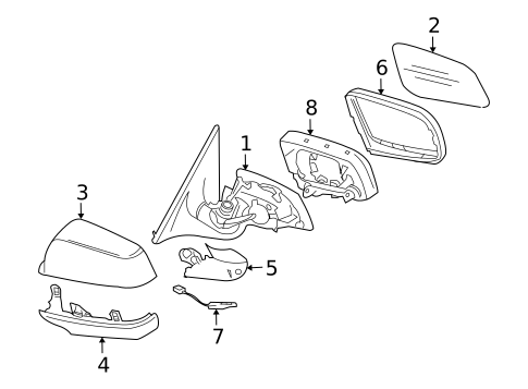 Outside Mirrors for 2010 BMW M6 #0