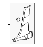84171T5RA01ZA - Body: Lower Center Pillar Trim for Honda: Fit Image