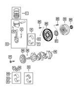4663664 - Engine 4.0L V6 DOHC: Piston Pin Ring for Mopar Image