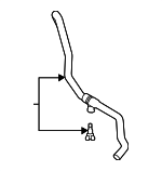 G90A560020 - Cooling System: Inverter Hose for Toyota Image