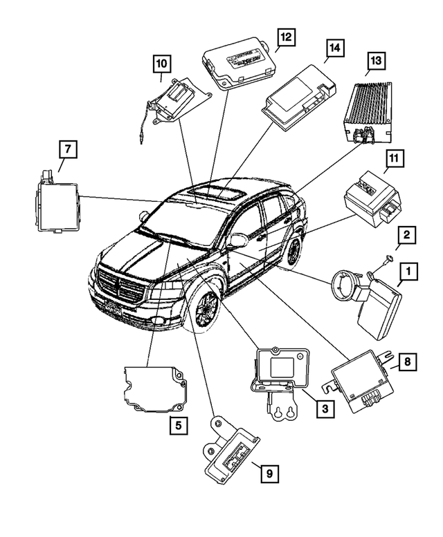 5191006AE - Service Brakes: Anti-lock Brake System Module for Mopar Image