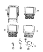 68526598AC - Air Conditioners and Heaters: Center Stack Controls for Ram: 1500 Image