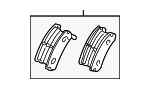 MR569780 - Brakes: Brake Pads for Chrysler: Sebring | Dodge: Avenger, Stratus Image