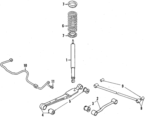 Rear Axle for 1989 Isuzu Impulse #0