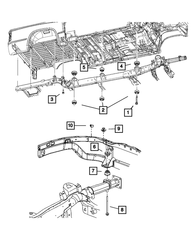6506318AA - Frames and Bumpers: Hex Head Screw And Washer for Mopar Image image