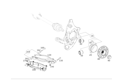 Rear Axle Suspension for 2025 Mercedes-Benz E 53 AMG&reg; #0