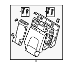 893003J050WKJ - : 2007 2008 Hyundai Veracruz - Seat Back Assembly for Hyundai: Veracruz Image