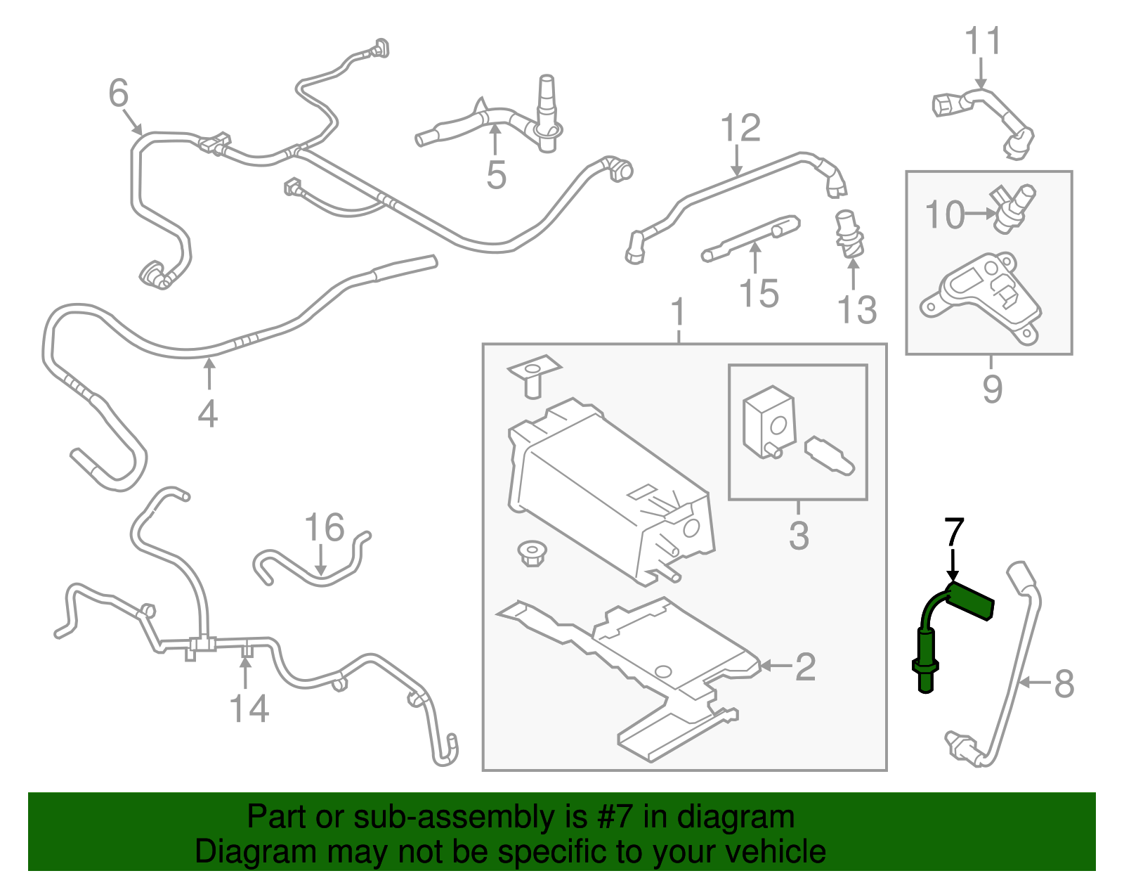 2010-2012 Ford Oxygen Sensor 8F9Z-9F472-D | OEM Parts Online