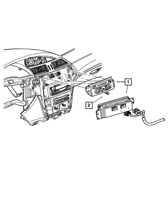 5005064AJ - Air Conditioning &amp; Heater: A/c And Heater Control for Mopar Image