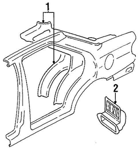 Inner Components for 1994 Kia Sephia #1