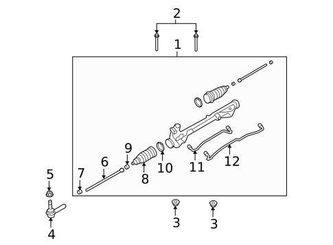 Steering Gear & Linkage for 2005 Mercury Montego #0