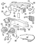 5066798AA - : A/c And Heater Upper Housing, Upper for Mopar Image