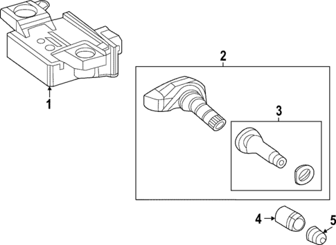 Tire Pressure Monitor Components for 2022 Mercedes-Benz CLA35 AMG #0