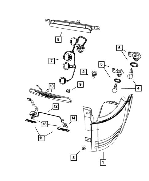 Lamps, Interior and Exterior for 2008 Chrysler Town & Country #1