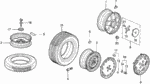 42700SR2A40 - : Disk, Aluminum Wheel (14X5 1/2JJ) for Honda Image