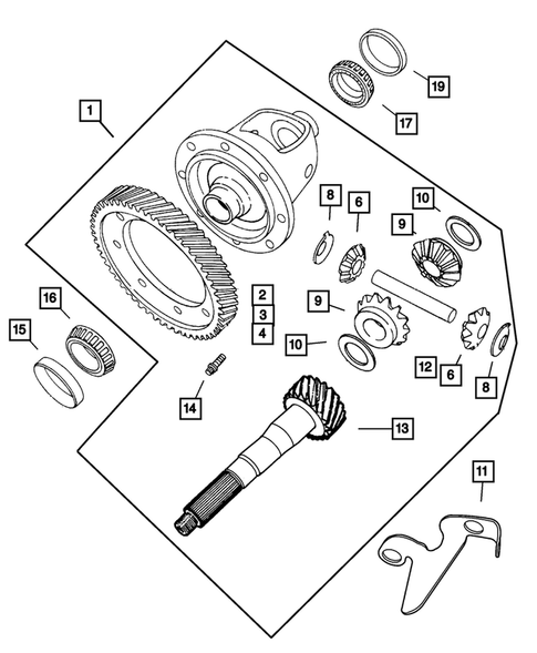 Differential for 2005 Chrysler Town & Country #0
