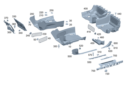 Floor Covering, Entrance Trim and Footrest in Driver Compartment for 2026 Mercedes-Benz AMG GT 63 Pro #0