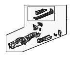 65660T20315ZZ - Body: Rail Assembly for Honda: Civic Image
