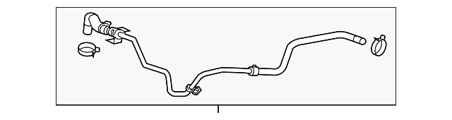 2012-2017 Buick Verano Radiator Surge Tank Inlet Hose 22875776 GM ...