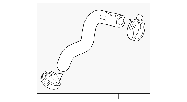 2012-2017 Buick Verano Radiator Surge Tank Outlet Hose 22875775 ...