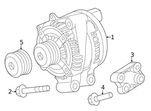 Alternator for 2017 Land Rover Range Rover Sport #0