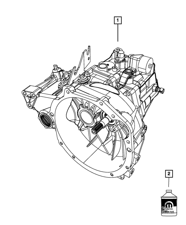 RL142072AA - T355; 5-Speed; Manual Transaxle: Transaxle for Mopar Image