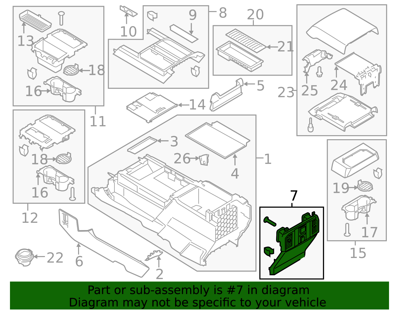 Trim Panel Rear Row Console Trim Panel - Refresh Your Cabin's Factory Look | AutoNation Parts