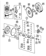 53020519AB - : Flywheel for Mopar Image