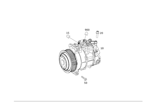 Refrigerant Compressor for 2012 Mercedes-Benz GLK 350 #0