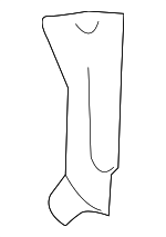 31265160 - Body: Fuel Door Hinge for Volvo Image