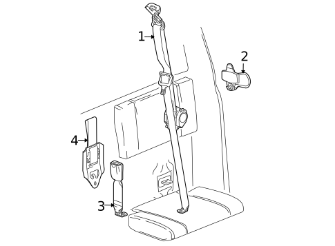Seat Belt for 2006 Isuzu i-280 #1