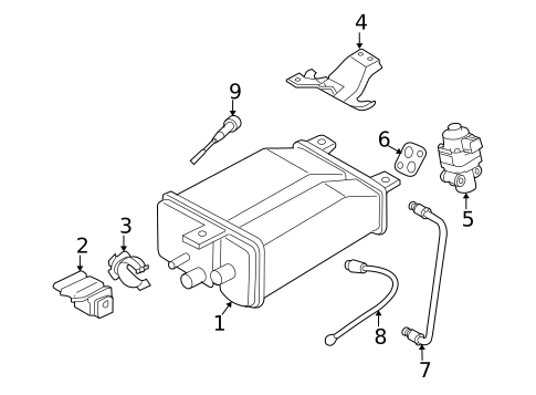 Emission Components for 2003 Subaru Baja #0