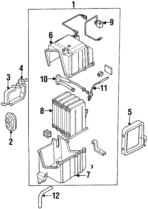 Condenser, Compressor & Lines for 1998 Mazda MPV #2