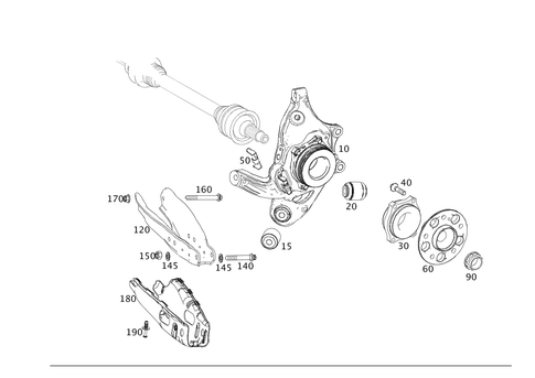 Rear Axle Mount for 2020 Mercedes-Benz SL550 #0
