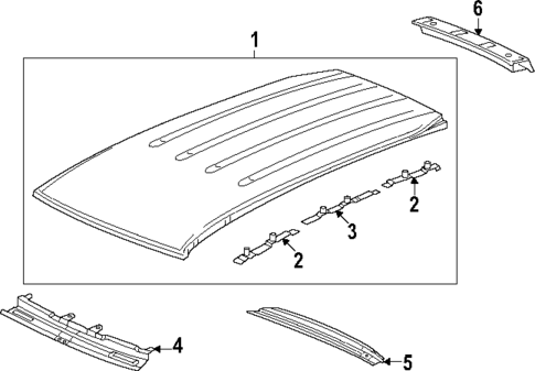 Roof & Components for 2024 Honda Pilot #0