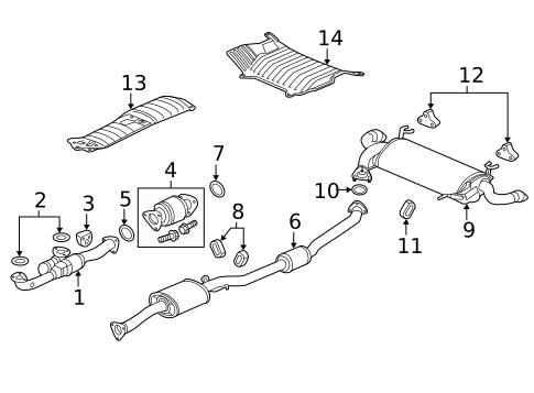 Exhaust Components for 2017 Acura RDX #0