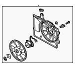 253803X000 - Cooling System: Fan Assembly for Kia: Forte, Forte Koup, Forte5 Image