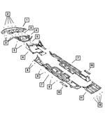 57010303AA - Body Sheet Metal Except Doors: Front Belly Pan for Chrysler: 300 Image