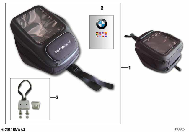 77458545898 - Luggage &amp; Storage: Tank-Top Bag              for BMW-Motorrad Image