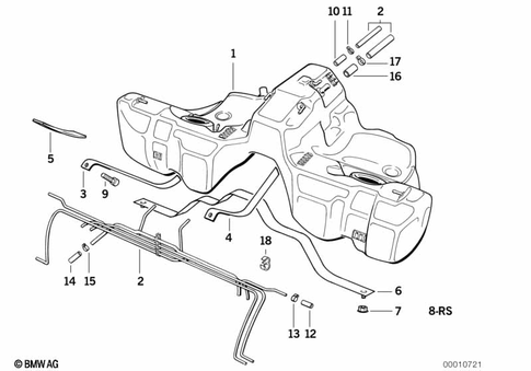 Fuel Tank for 1992 BMW 850Ci #1