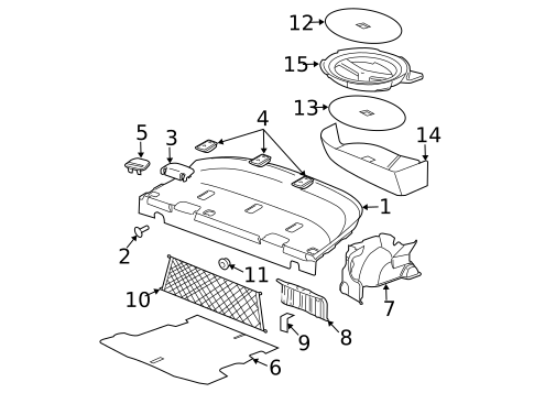Interior Trim - Rear Body for 2010 Chevrolet Cobalt #0