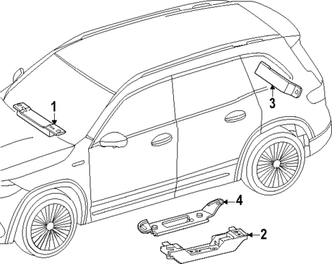 Keyless Entry Components for 2025 Mercedes-Benz EQE SUV AMG&reg; #0