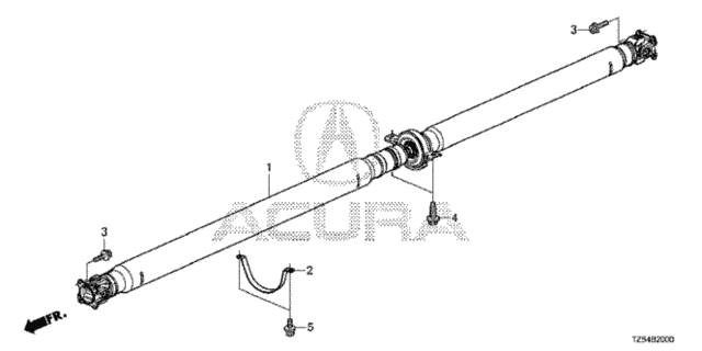 Propeller Shaft for 2017 Acura MDX #0